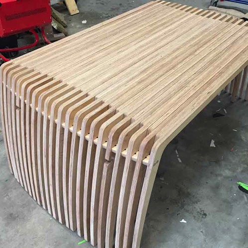 bespoke birch ply storage box with printed top